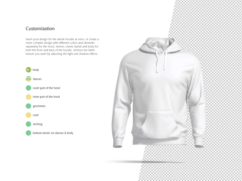 Embroidered Hooded Sweatshirts